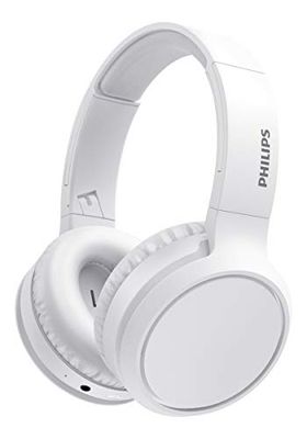 PHILIPS Auricolari Bluetooth con Microfono Wireless, Resistenti al Sudore, 18 Ore di Riproduzione, Morbidi e Confortevoli Earbuds, Bianco (White)