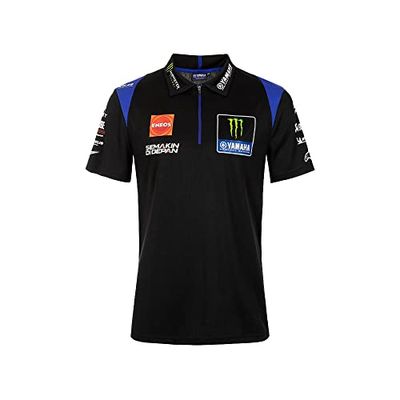 VR46 Polo Replica Yamaha Monster Team,Uomo,XXL,Nero