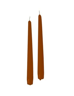 Cereria di Giorgio Risthò Candele Coniche per Candeliere, Cera, Terracotta, 2.2 x 25 cm