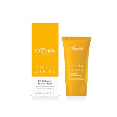 Skin Chemists Sérum Visage Collagène | Avec Collageneer 2%, Collasurge 1%, Pollustop 2% | Maximise l'hydratation, la nutrition et la réparation | 30ml
