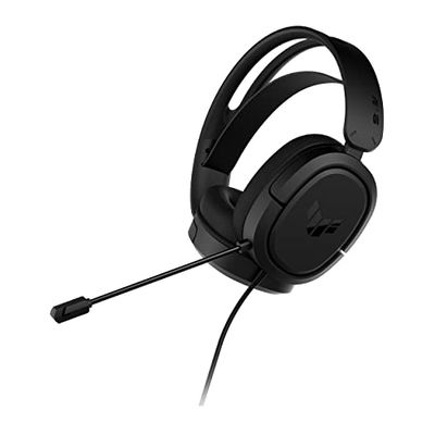 ASUS TUF Gaming H1 przewodowy zestaw słuchawkowy | certyfikowany mikrofon Discord, dźwięk przestrzenny 7.1, sterowniki 40 mm, 3,5 mm, lekki, do PC, Switch, PS4, PS5, Xbox One, Xbox Series X | S i
