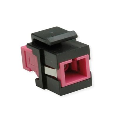 ROLINE Adaptateur fibre optique Keystone SC/SC Simplex, multimode, OM4