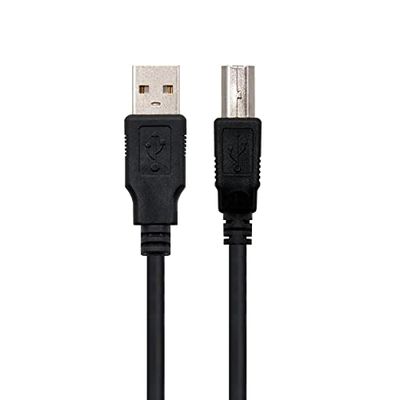 Câble USB 2.0 - Câble Type A M vers B M de 1,8 m, Transfert de données Efficace, matériau Durable et Haute compatibilité.