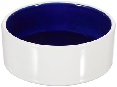 Trixie Ciotola in Ceramica, Crema/Blu, 0,35 l/ø 12 cm