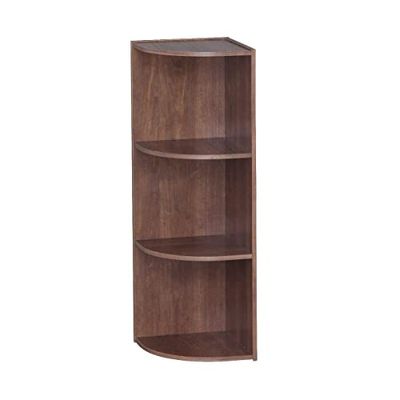 Iris Ohyama, Meuble de rangement, Bibliothèque, Meuble d'angle/3 étagères fixes, Solide, Design, Multifonctionnel, Bureau, Entrée, Chambre, Salon - Basic Storage Shelf CX-3C - Marron