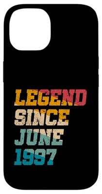 Légende depuis juin 1997 : 28 ans, drôle, rétro, 28e anniversaire Coque pour iPhone 14