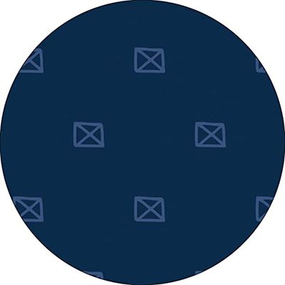 Bonateks, Ronde digitaal bedrukte muismat, antislip onderkant, voor kantoor en thuis, diameter: 22 cm