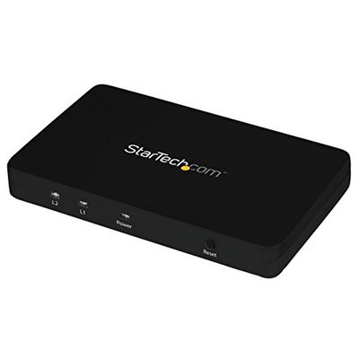 StarTech.com Divisor HDMI de 2 Puertos de Vídeo 4K - Splitter Multiplicador 1x2 HDMI de Aluminio Sólido - 4K @ 30 Hz