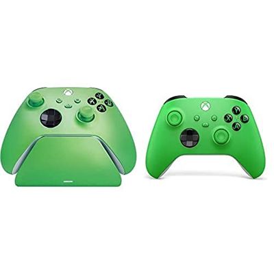 Razer Universal Quick Charging Stand for Xbox with Xbox Wireless Controller (Universal Compatibility, Magnetic Contact System, Matches Your Xbox Controller, One-handed Navigation) Velocity Green