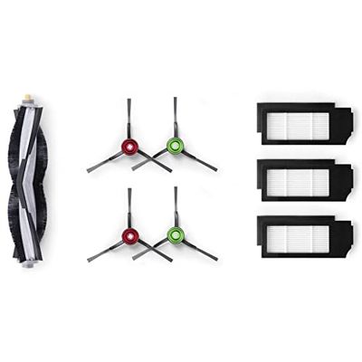 ECOVACS Set di accessori (spazzole e filtri di ricambio) per DEEBOT Omni (nero) Turbo X1 Plus, bianco