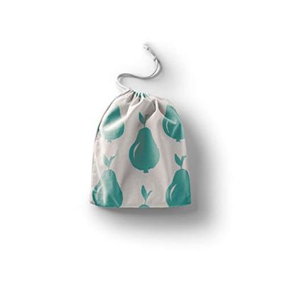 Bonamaison Printed Cotton Produce Bag with Drawstring, Reusable Grocery Bag, Biodegradable Eco-Friendly Bags, Travel Pouch, Sachet Bags, Shopping Bag, Eco Friendly, Foldable, Size: 40x50 Cm
