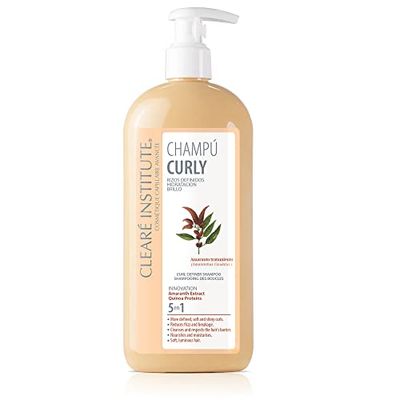 Clearé Institute - Shampoo Curly Senza Solfati né Parabeni | Idrata e Migliora la Definizione del Riccio | Anti-frizz e Anti-crespo | 97% Ingredienti Naturali | 400 ml