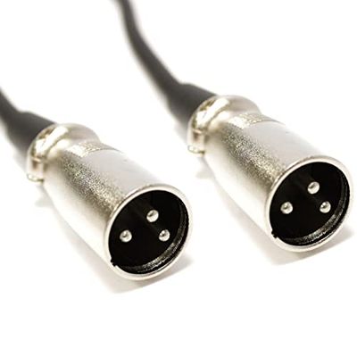 BeMatik - DMX DMX512 XLR 3-pins mannelijk naar XLR 3-pins mannelijk 3 m kabel