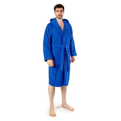 Caleffi Accappatoio in Cotone Blu Gim - 64336, m-l