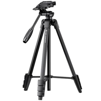 Treppiede Fotocamera e Smartphone 152cm, K&F Concept Treppiedi Leggero da Viaggio con Telecomando Wireless per Canon Nikon Sony iPhone Samsung, Huawei, Xiaomi, Live Stream YouTube Living Vlog