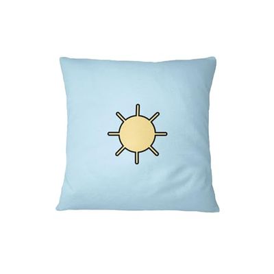 Bona Basics, Funda de cojín Decorativa, decoración del hogar, para sofá, cafetería, Tamaño: 60x60 cm, Color: Azul Claro