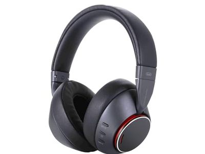 Trevi DJ 12E90 ANC Casque DJ Hi-FI Bluetooth avec Circuit ANC pour réduction du Bruit extérieur, Coussinets Confortables en Cuir Souple, Bandeau réglable, autonomie Environ 25 Heures