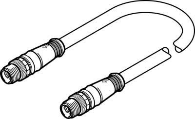 Festo 576636 Modèle Nebc-f12g8-kh-3-n-s-f12 Câble de connexion
