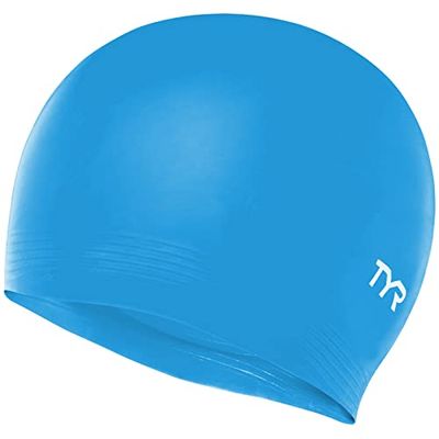 TYR Latex Swim Cap, Royal