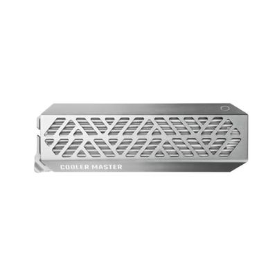 Cooler Master ORACLE AIR - NVME M.2 SSD-behuizing, Groot koellichaam, Dubbele aluminium behuizing, 1000 MB/s, gereedschapsloos, MOLLE, USB 3.2 Gen 2, Type-C & Multi-platform ondersteuning, 130 g