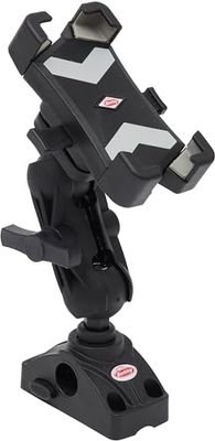 Berkley Smart Phone Holder Idea Opblaasboot of Belly Boat Accessoire Houdt je Smartphone bij de hand, gemonteerd op een Berkley Ball Mounting System, geleverd met Berkley Mount Base met Slot