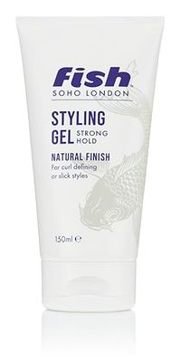 FISH Original Memory Fish Flexible Hair Gel, Mens Hair Styling Product Suitable for Short & Medium Length Hair. Stylist & Barber Used