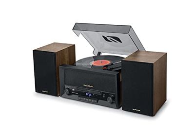 Muse MT-120 MB stereo-microsysteem met luidsprekers, hout/zwart