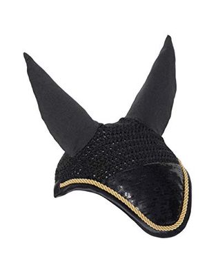 Rhinegold 662-f-blk Velo de Lentejuelas, Unisex, Negro, Plein