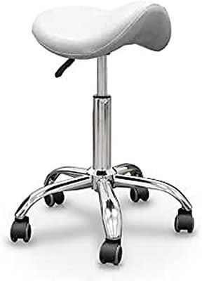 QUIRUMED Kruk pony basis chroom 5 wielen wit