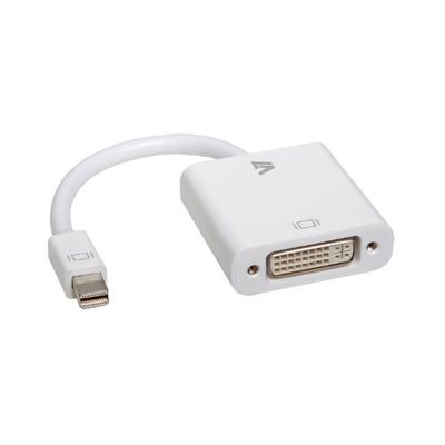 V7 CBL-MD1WHT-5E - Adaptadores de cabo de vídeo (mini DisplayPort, DVI-D, masculino, macho/feminino, feminino) cor branca