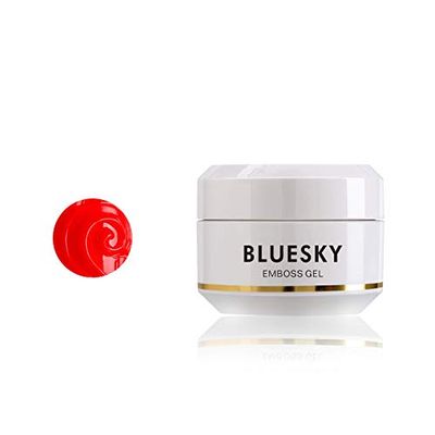 Bluesky UV Gel Emboss Carving Gel for Nail Art, Red, 08, 8 ml (Requires Curing Under UV/LED Lamp)