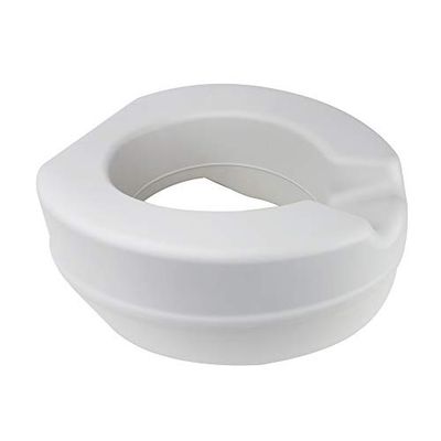 Rehausseur WC, Rehausseur toilettes, Sans Couvercle, Hauteur 11 cm, Blanc
