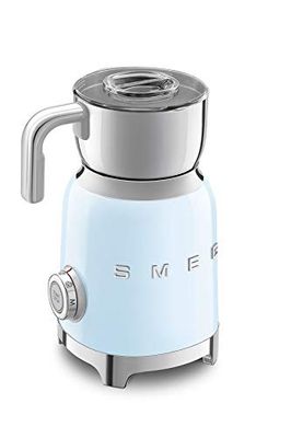SMEG ESPUMADOR DE Leche MFF01PBEU CHOCOLATIERE Azure Blue, 500 W, 250 milliliters, Alluminio, Black
