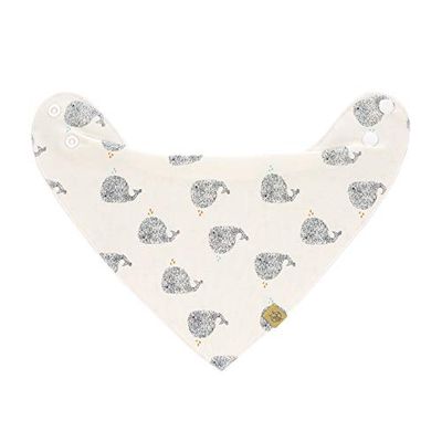 LÄSSIG Baby slabbetje bandana halsdoek katoen drukknop omkeerbaar/baby bandana Little Water, 1 stuk (1 stuk)