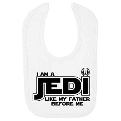 I am a Jedi Like My Father Before me Inspired Unisex Saliva Towel Baby Bibs, Layer Absorbent Cotton Teething Dribble Bandana Drool Bibs, for Newborn Infant Toddler (3-36 Months)