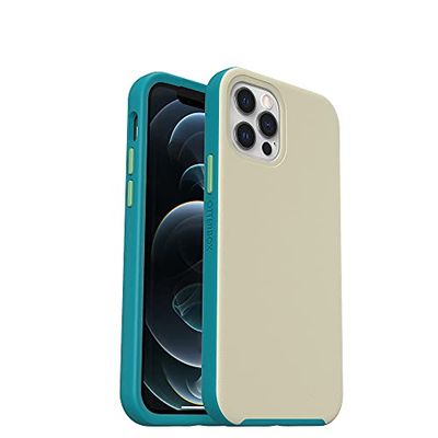 OtterBox Slim Series skal för iPhone 12 / iPhone 12 Pro med MagSafe, stöttåligt, fallsäkert, supertunt, skyddande skal, testad till militärstandard, Grå/Grön