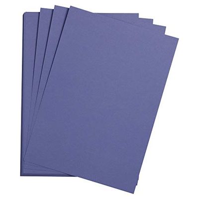 Clairefontaine - Ref 37800C - Etival Coloured Grained Drawing Paper (Pack of 250 Sheets) - 50 x 65cm - 160gsm Cellulose Art Paper - Ultramarine - Acid Free, pH Neutral