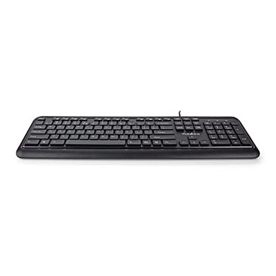 Nedis KBMU200BKUS toetsenbord USB QWERTY US International Zwart