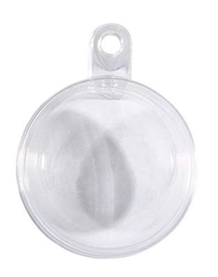 Rayher Bolas de plástico transparente recarregáveis, 8 cm ø, 6 unidades, artesanato e decoração, 39468800