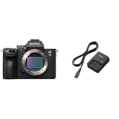 Sony Alpha 7M3 volledig formaat digitale camera ILCE-7M3 (24,2 megapixel,) zwart & Sony Bc-Qz1 (Snellader Voor Np-Fz100 Accu's)
