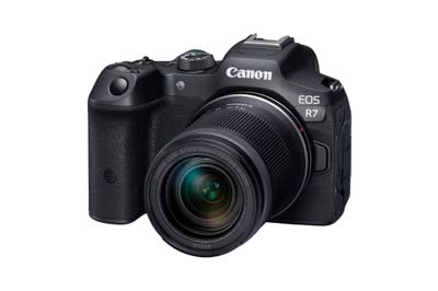 Canon EOS R7 APS-C mirrorless + 18-150mm IS STM (32,5 Mp, fino a 15 fps, DIGIC X, video 4K UHD fino 60p, Dual Pixel CMOS Auto Focus II, Display touch orientabile da 7,5 cm, Wi-Fi, BT, IBIS)