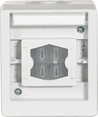 OPUS® Resist Interrupteur multifonction avec groupe lumineux, couleur : gris clair/bleu acier