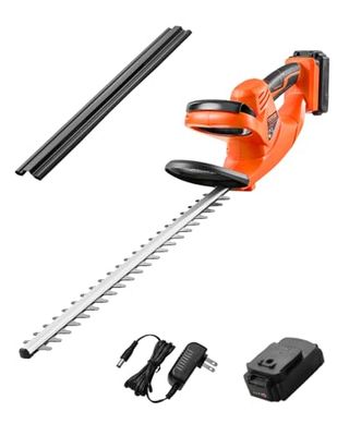 VEVOR Taille-haie Électrique sans Fil 20 V Batterie 2 A avec Lame à Double Action 510 mm, Conception Sécurisée, Légère, Ergonomique, pour Entretien des Branches Basses, Taillage Arbustes de Jardin