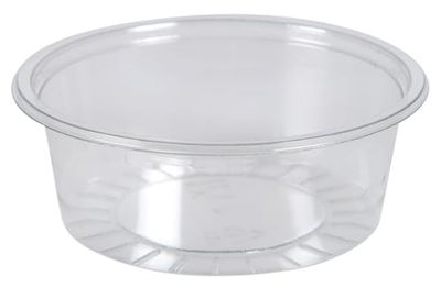 ABENA Condiment Pots | Strong And Robust Plastic Sample Pots |100 Pack of 80ml Plastic Pots
