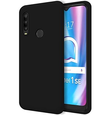 Tumundosmartphone Cover Silicone Liquido Ultra Morbida per Alcatel 1SE 2020 Colore - Nera