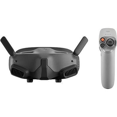 DJI Goggles 2 Motion Combo- controllo tramite movienti intuitivo e multifunzionale; visore per droni FPV leggero e portatile, schermi micro OLED, trasmissione video DJI O3+ a bassa latenza