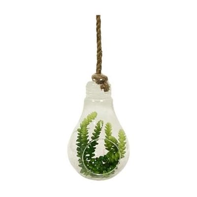 Mimbre Natural MAÎTIER Goutte ouverte Pendentif en cristal et corde (17×17×25)