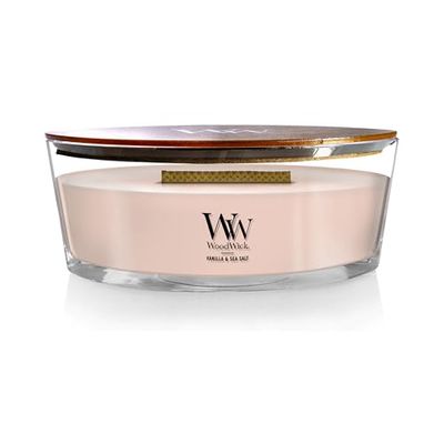 WoodWick Candle Shop Spain Vanilla Sea Salt vela, cera, bege, 12,8 x 20,2 x 10,9 cm
