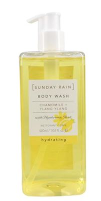 Sunday Rain Chamomile and Ylang Ylang Body Wash, Hydrating Shower Gel, Calming Relaxing, Vegan and Cruelty-Free, 440ml