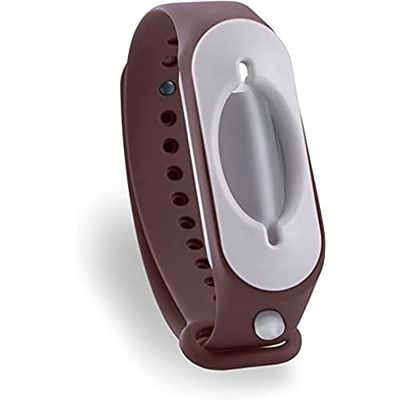 Cleanbrace Braccialetto disinfettante (8 pezzi) | Disinfezione portatile | Bracciale con disinfettante (rosso vivo)